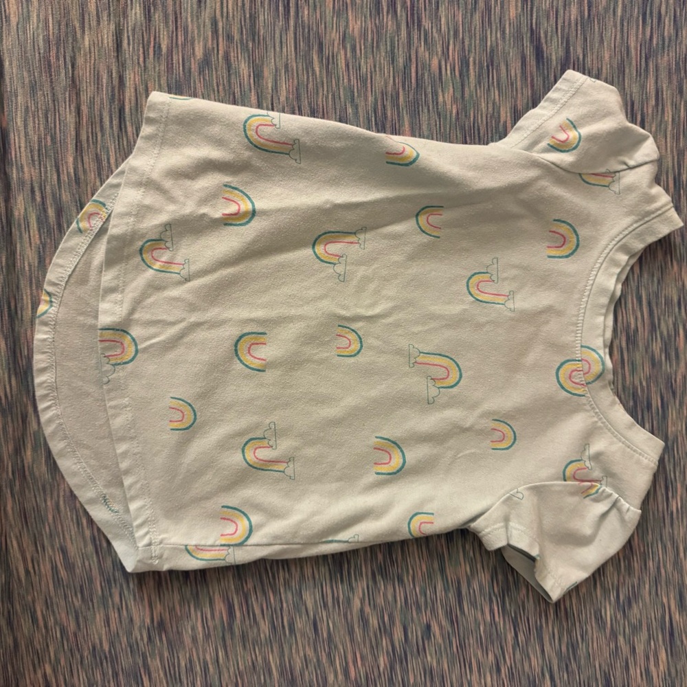 Cat & Jack blue Rainbow Short Sleeve Tee